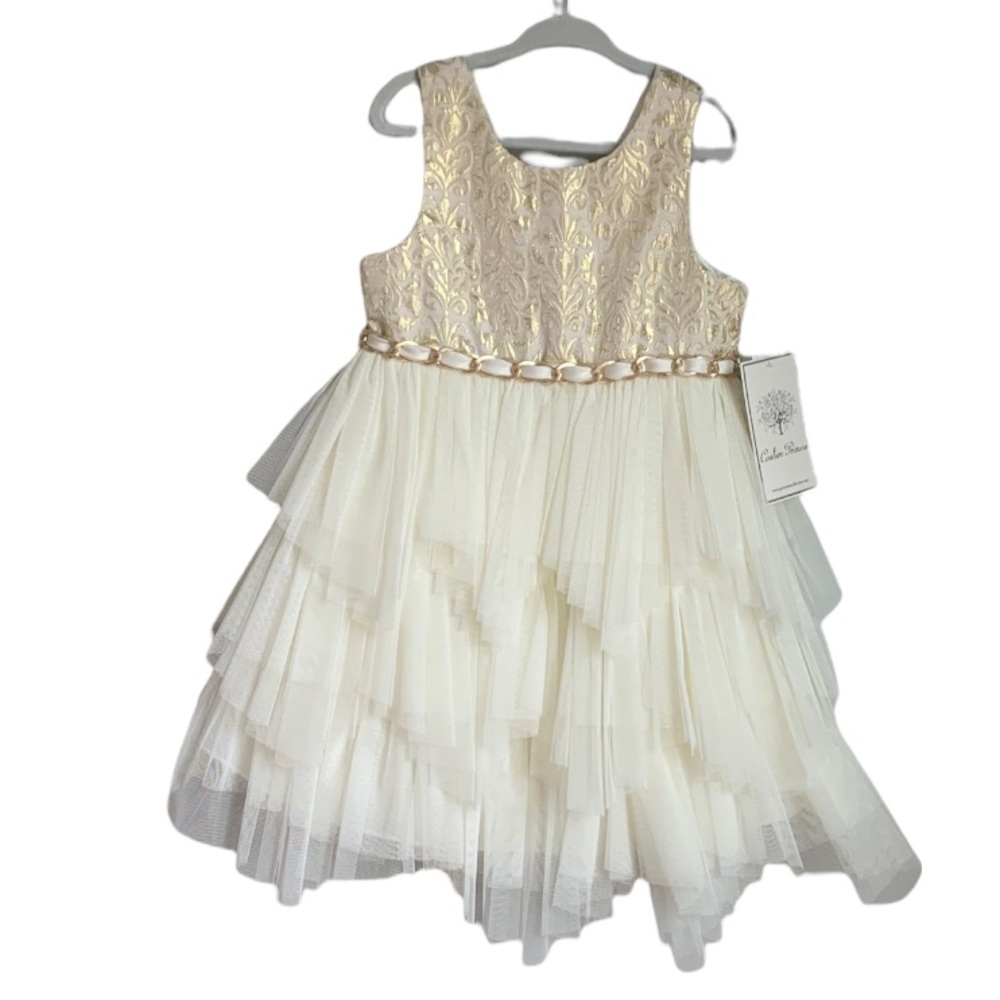 Couture Princess size 4t flower girl formal gown NWT